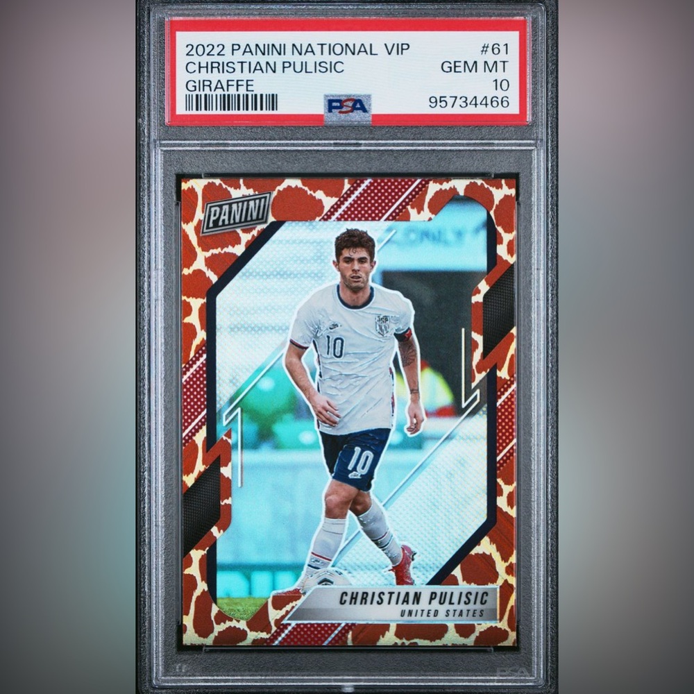 2022 Panini National VIP Christian Pulisic Giraffe #61 PSA 10
USA